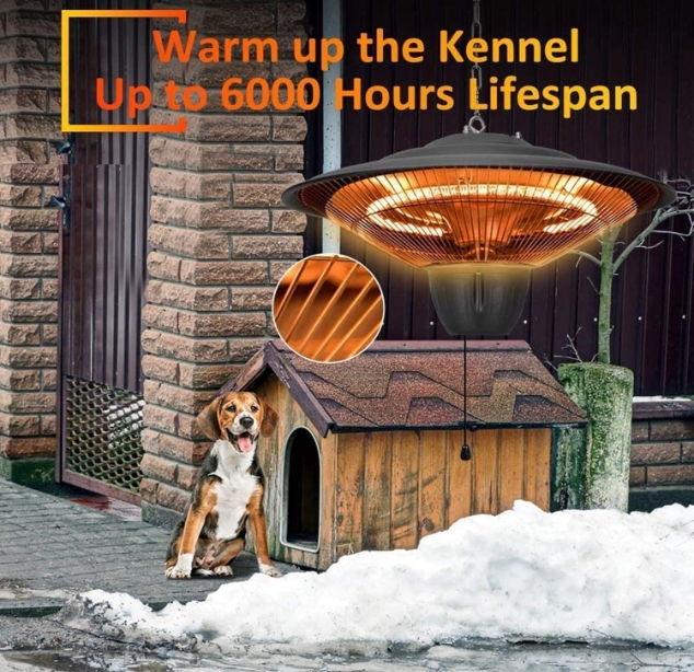 Infrared wall heater for bathroom